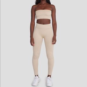 CSB X ISABELLE MATHERS SEAMLESS LEGGINGS OAT XS